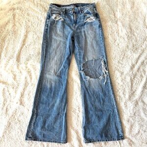 American Eagle Jeans Low Rise Baggy Flare